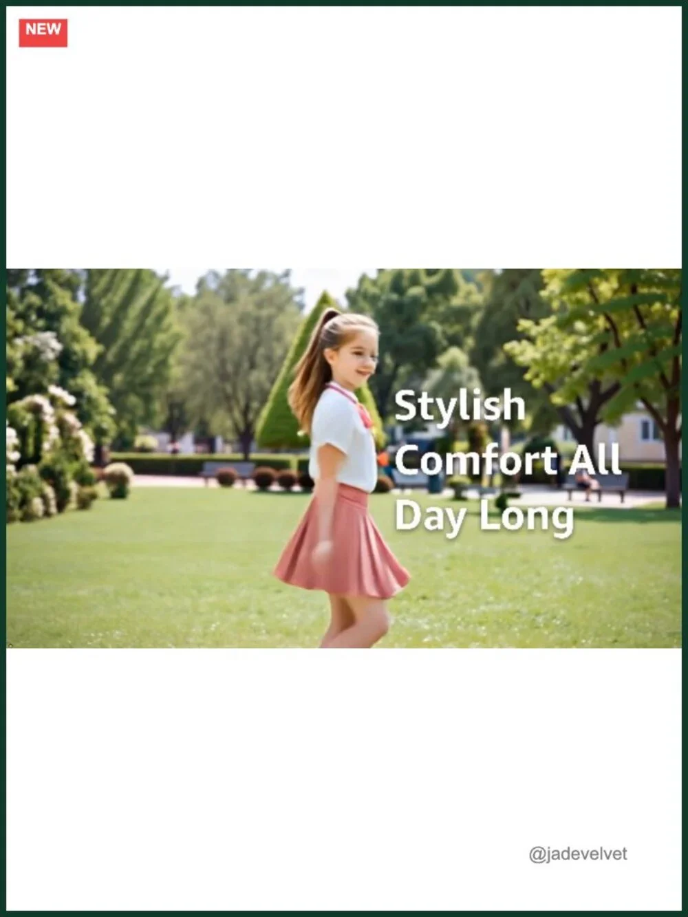 Girls 2-Piece Ruffle Blouse & Pleated Skirt School Uniform Set